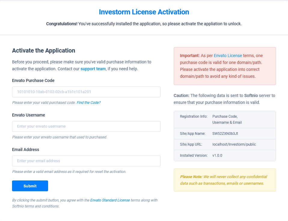 License Activation