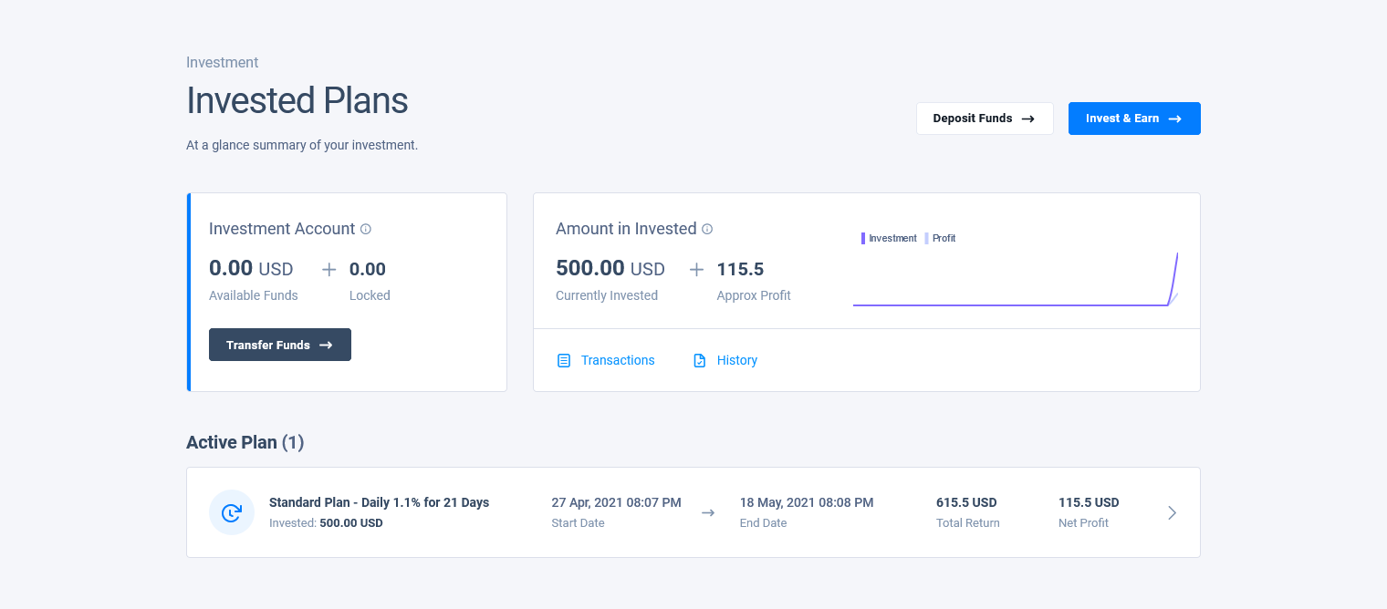 Investment Dashboard